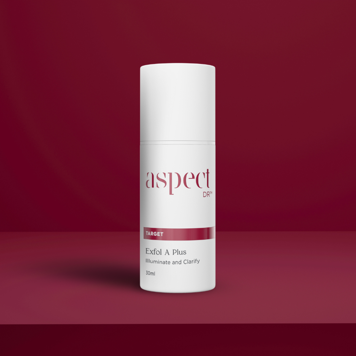 Styled image of the powerful smoothing serum, Aspect DR Exfol A Plus.
