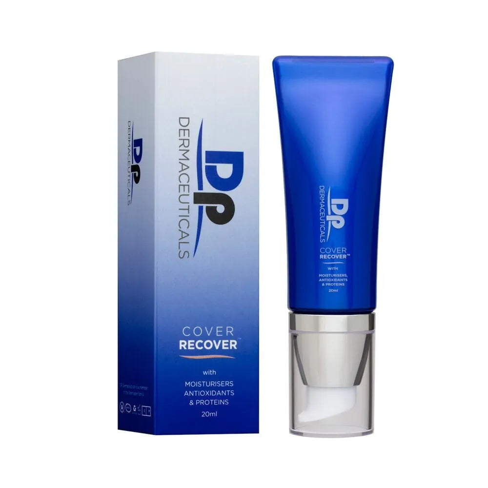 DP Dermaceuticals Sale. DP Dermaceuticals Cover Recover. Lightweight and breathable camouflage foundation. Clinically proven to accelerate healing post skin needling, laser resurfacing and other clinical treatments