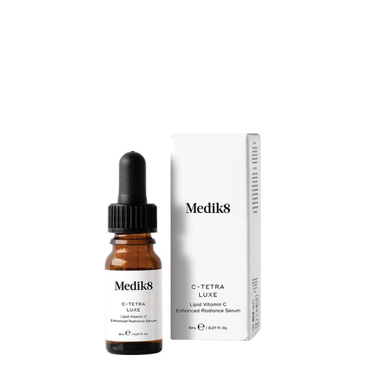 Medik8 Sale. Medik8 C-Tetra Luxe. Restore radiance and fight visible signs of ageing with C-Tetra Luxe. Contains Vitamin C, Vitamin E, Squalane and Red Ginseng