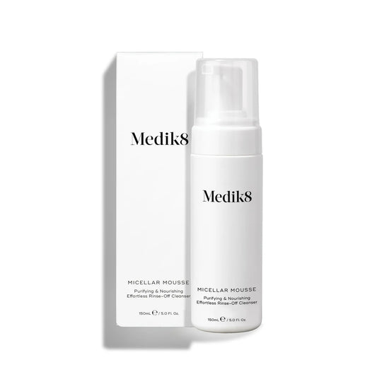 Medik8 Sale. Medik8 Micellar Mousse is suitable for all skin types. Perfect as a stand alone cleanser, second cleanser or toner. Medik8 Micellar Mousse is perfect for teenage skin.