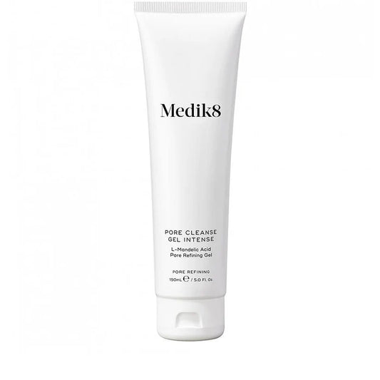 Medik8 Sale. Medik8 Pore Cleanse Gel Intense reduces pore size and reduces oil production. The perfect  cleanser for a double cleanse routine. Medik8 Pore Cleanse Gel Intense is perfect for teenage skin.