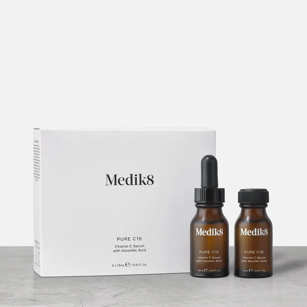 Medik8 Sale. Medik8 Pure C15 Serum. Vitamin C serum with ascorbic acid. Perfect Anti Aging Serum
