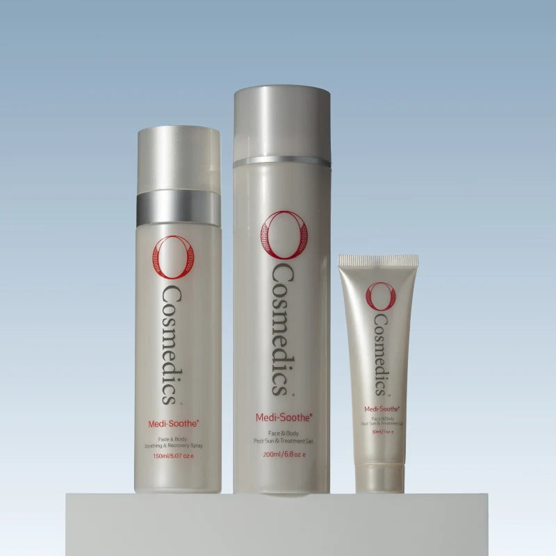 O Cosmedics Medi-Soothe range for post-treatment, post-sun and sensitised skin support.