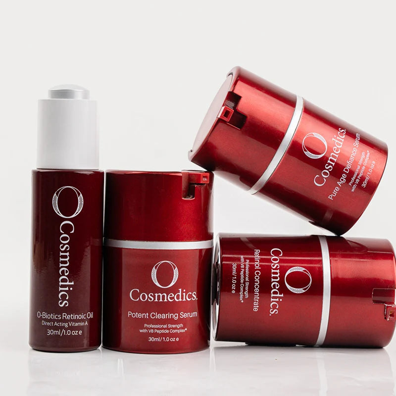 O Cosmedics Potent Retinol Serum 0.5% within the O Cosmedics corrective Vitamin A range for oily, congested and textured skin.