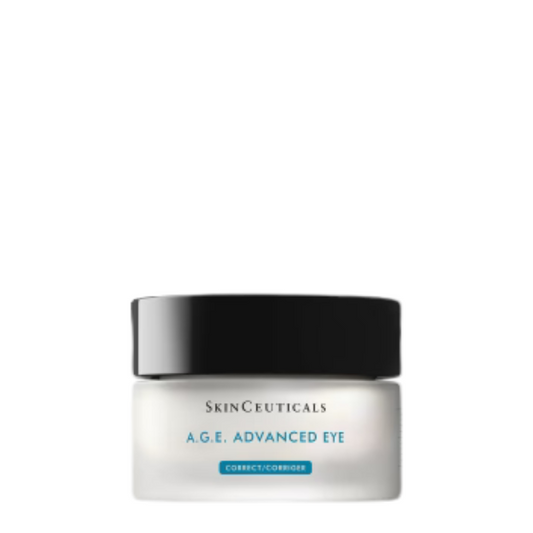 SkinCeuticals A.G.E Advanced Eye Cream is formulated to target the contributors of skin ageing, with a potent blend of ingredients that promote skin firmness, suppleness and ensure optimal skin hydration. Featuring a potent blend of blueberry extract and Proxylane to shield the skin’s supportive matrix from the effects of glycation, strengthens the skin moisture barrier and smooths out the look of fine lines and wrinkles.