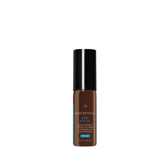 SkinCeuticals Antioxidant AOX Vitamin C Eye Gel protects the delicate eye area from environmental skin ageing.