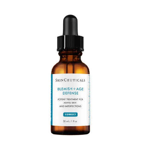 SkinCeuticals Blemish and Age Defense Salicylic Acid Serum is a targeted, oil-free approach for ageing skin prone to breakouts. This acid blend combines 2% dioic acid with an optimal alpha- and beta-hydroxy acid formulation to reduce the formation of blemishes and clogged pores, while improving the appearance of fine lines, wrinkles, and uneven skin tone.