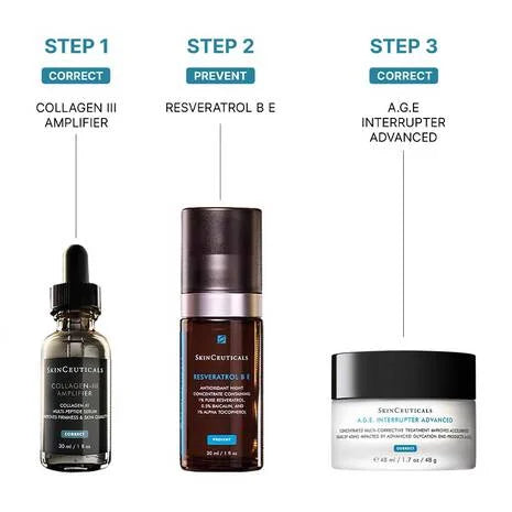 SkinCeuticals Collagen III Amplifier Serum is a breakthrough collagen-boosting multi-peptide serum, delivering visibly firmer, smoother, and more hydrated skin in 1 week.
Formulated with Biotech Collagen Type III, this multi-peptide serum promotes several collagen types to restore and collagen loss signs, helping improve skin elasticity, firmness, and radiance.