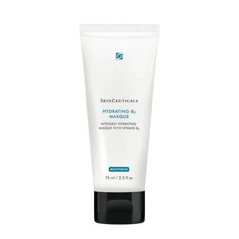 SkinCeuticals Hydrating B5 Hyaluronic Acid Facial Mask contains 1% hyaluronic acid and a rich concentration of vitamin B5 to replenish depleted moisture levels in dehydrated and tired skin.
Vitamin B5 helps moisturise, soothe and stimulate the repair of skin. The full effectiveness of vitamin B5 is achieved when the ingredient penetrates the skin.
SkinCeuticals developed this hyaluronic acid and vitamin B face mask to enable these potent ingredients to infuse deeply into the skin tissue.