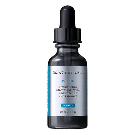 SkinCeuticals P-TIOX Peptide Serum is an advanced peptide anti-wrinkle serum scientifically proven to reduce the appearance of 9 types of wrinkles by up to 20%. This wrinkle modulating serum is formulated with an advanced peptide complex of hexapeptide and dipeptide, to reduce the appearance of key contraction lines.