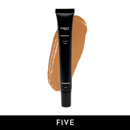 Aspect Minerals Liquid Five Tan Warm lightweight liquid foundation with SPF 15 for buildable coverage, hydration and a naturally radiant finish.
