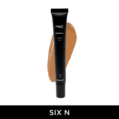 Aspect Minerals Liquid Six N Neutral lightweight liquid foundation with SPF 15 for buildable coverage, hydration and a naturally radiant finish.