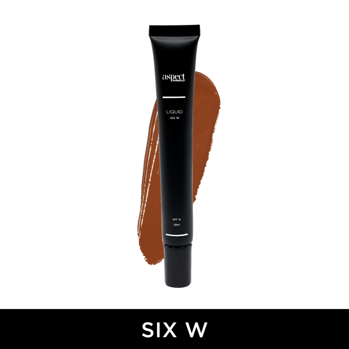 Aspect Minerals Liquid Six W Warm hydrating liquid foundation with SPF 15 for buildable coverage and a smooth radiant finish.
