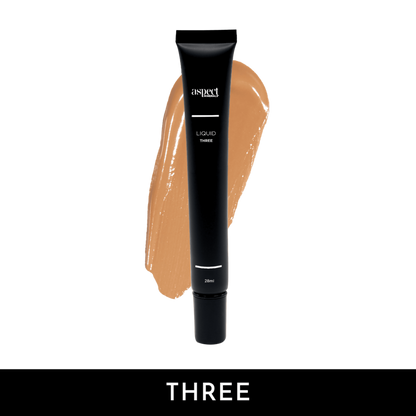 Aspect Minerals Liquid Three Medium Tan Neutral lightweight liquid foundation with SPF 15 for buildable coverage, hydration and a naturally radiant finish.