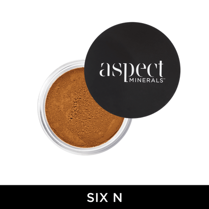 Aspect Minerals Powder Six N Neutral mineral powder foundation with SPF 25 for buildable coverage, hydration and a radiant satin finish.