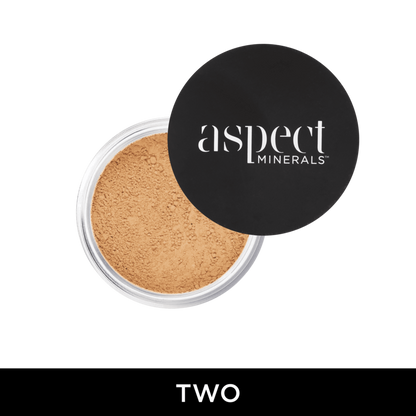 Aspect Minerals Powder Two Fair Neutral mineral powder foundation with SPF 25 for buildable coverage, hydration and a radiant satin finish.
