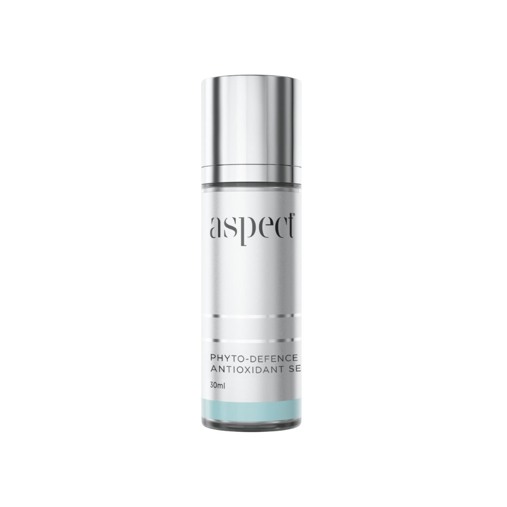 Aspect Phyto-Defence Super Antioxidant Serum with botanical antioxidants and hydrating extracts to protect skin from environmental stress and calm redness.
