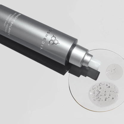 Cosmedix Benefit Balance Antioxidant Infused Toning Mist 150ml, facial mist with L-lactic acid and antioxidants to hydrate and prep skin for serums.