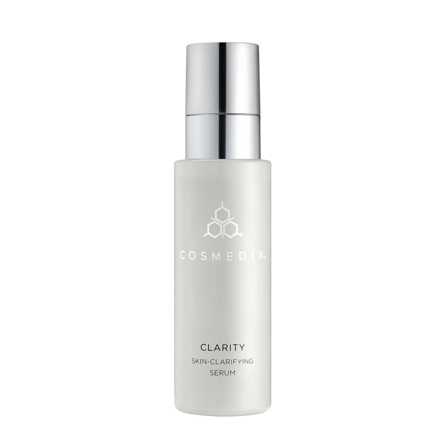 Cosmedix Clarity Skin-Clarifying Serum with salicylic acid and retinol for clearer, smoother-looking skin.