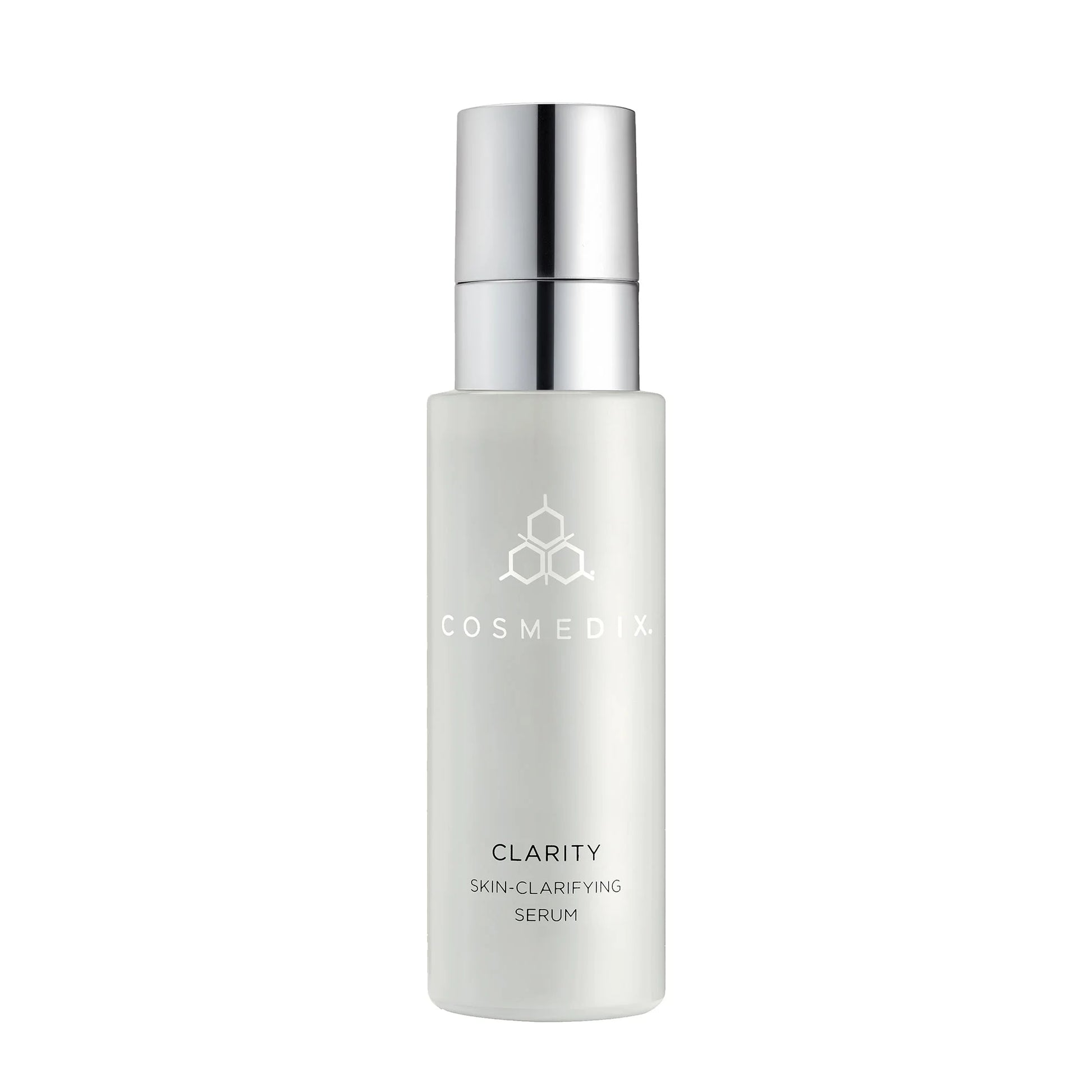 Cosmedix Clarity Skin-Clarifying Serum with salicylic acid and retinol for clearer, smoother-looking skin.