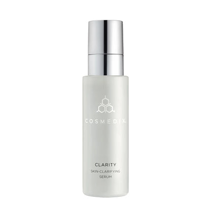 Cosmedix Clarity Skin-Clarifying Serum with salicylic acid and retinol for clearer, smoother-looking skin.