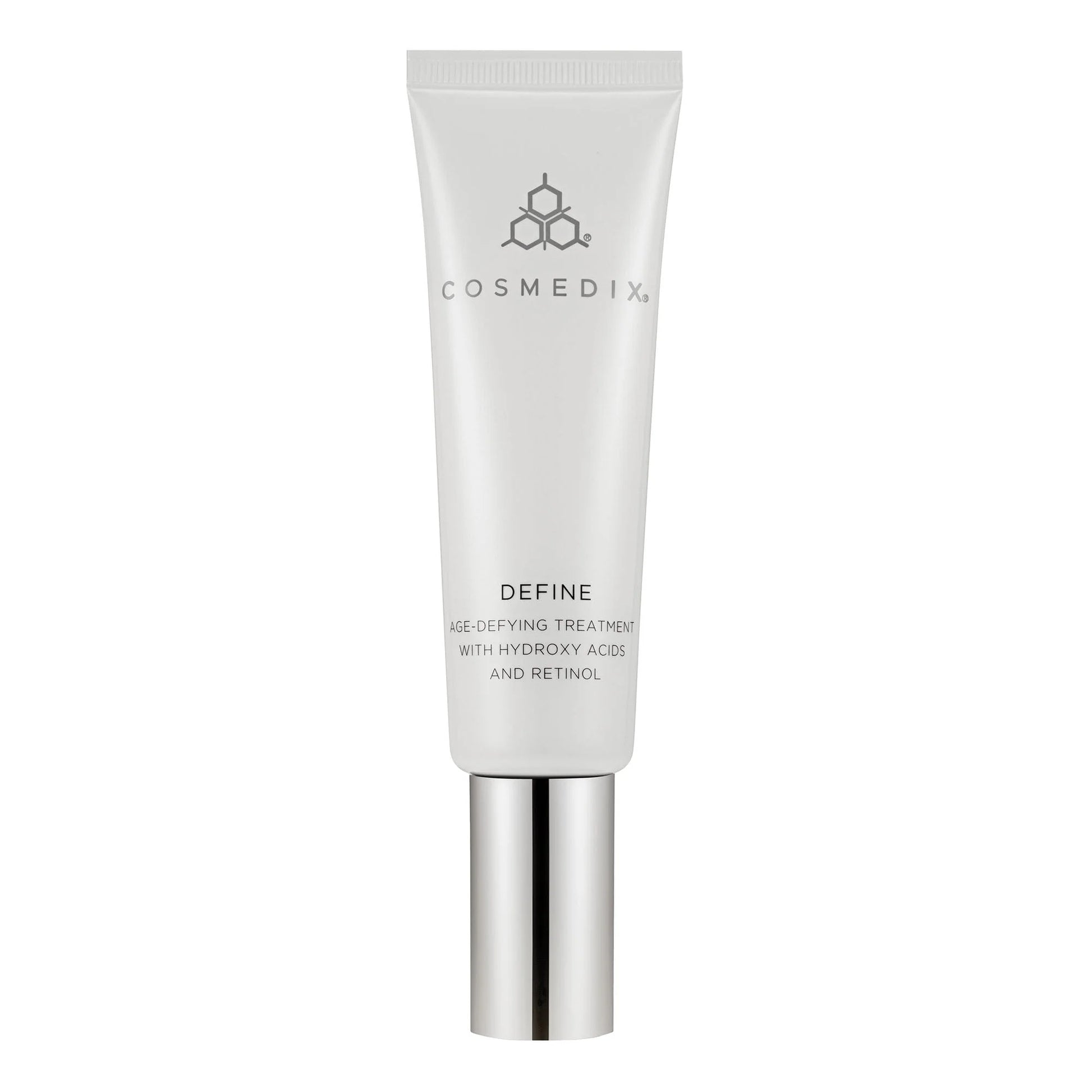 Cosmedix Define Age-Defying Treatment retinol cream for fine lines, wrinkles, uneven skin tone and smoother skin texture.