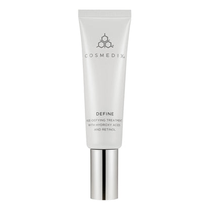 Cosmedix Define Age-Defying Treatment retinol cream for fine lines, wrinkles, uneven skin tone and smoother skin texture.