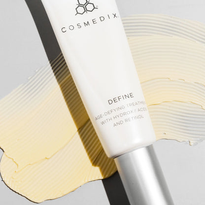 Cosmedix Define Age-Defying Treatment anti-ageing cream with retinol, lactic acid and fruit acids for smoother firmer-looking skin.