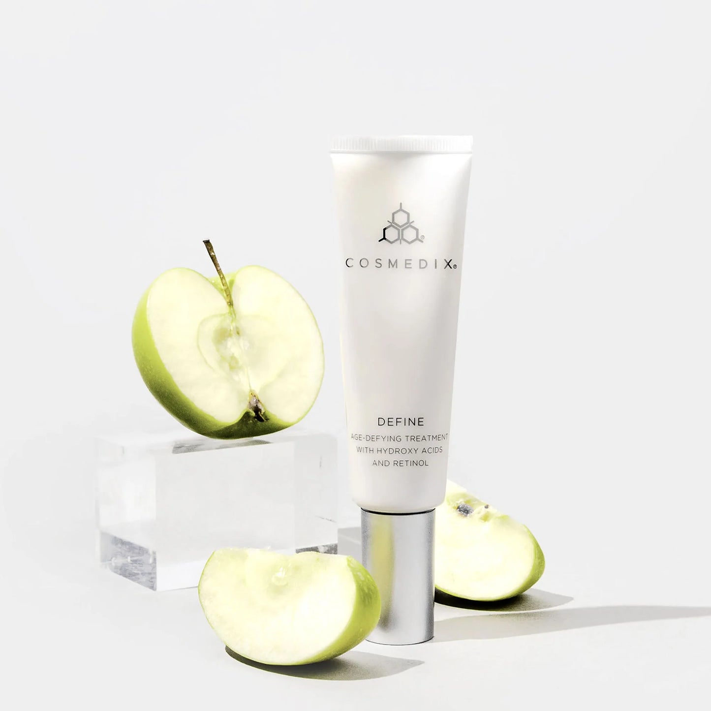 Cosmedix Define Age-Defying Treatment retinol and hydroxy acid cream for skin renewal, texture refinement and visible brightening.
