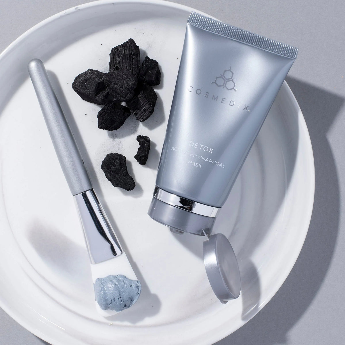 Cosmedix Detox Activated Charcoal Mask pollution-defence treatment for clearer, more radiant skin.