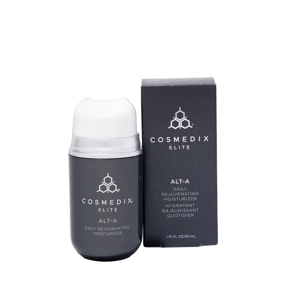 Cosmedix Elite Alt-A Daily Rejuvenating Moisturiser for sensitive skin hydration and retinol-alternative age support.