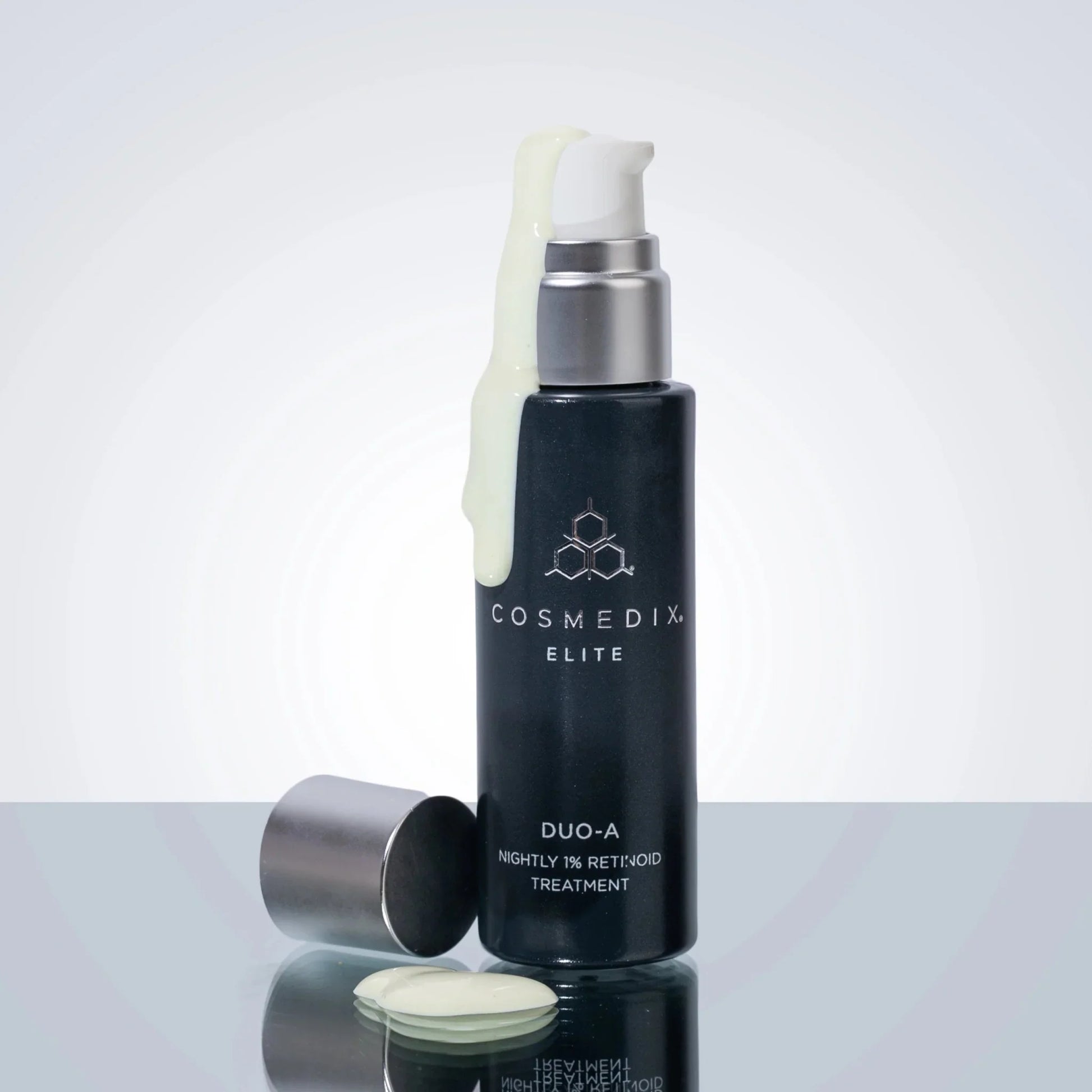 Cosmedix Elite Duo-A dual-retinoid treatment with retinal and retinol in a lightweight nightly formula.