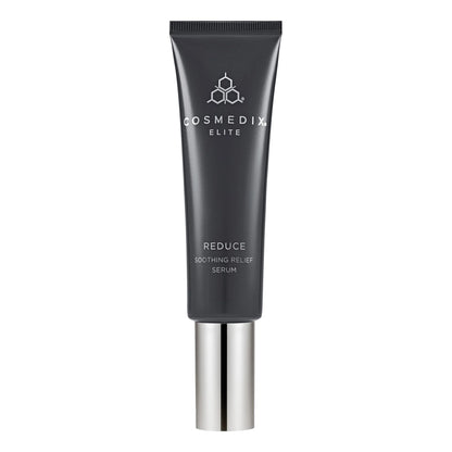 Cosmedix Elite Reduce Soothing Relief Serum with jojoba oil, rosehip oil and totarol for sensitive skin and visible redness.