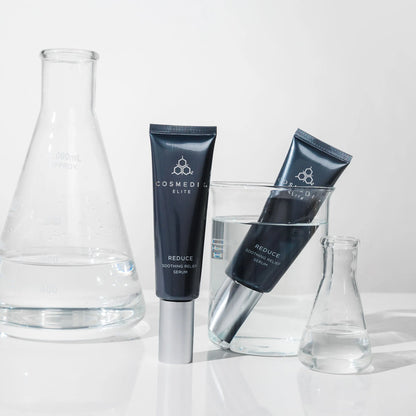 Cosmedix Elite Reduce Soothing Relief Serum with botanical oils and antioxidants for dry, problem-prone and post-procedure skin.