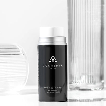 Cosmedix Elite Surface Revival Antioxidant Boosting Toner for dull dehydrated skin, brighter tone and lightweight daily hydration.