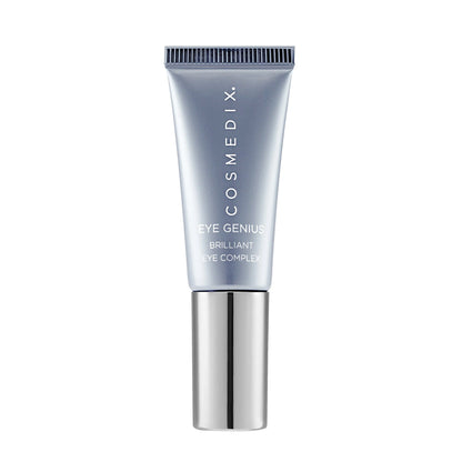Cosmedix Eye Genius Brilliant Eye Complex peptide eye cream for a brighter, smoother and more rested-looking eye area.