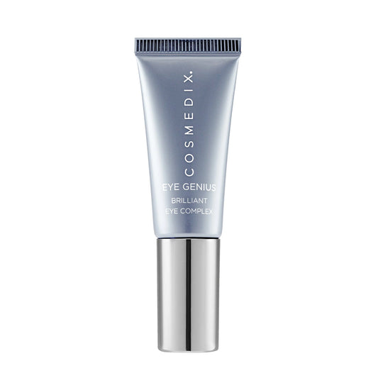 Cosmedix Eye Genius Brilliant Eye Complex peptide eye cream for a brighter, smoother and more rested-looking eye area.