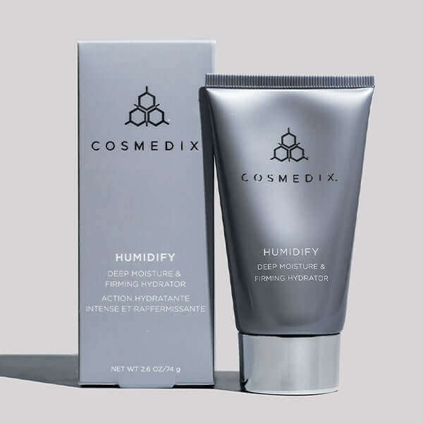Cosmedix Humidify Deep Moisture & Firming Hydrator with shea butter and ceramides for lasting nourishment.