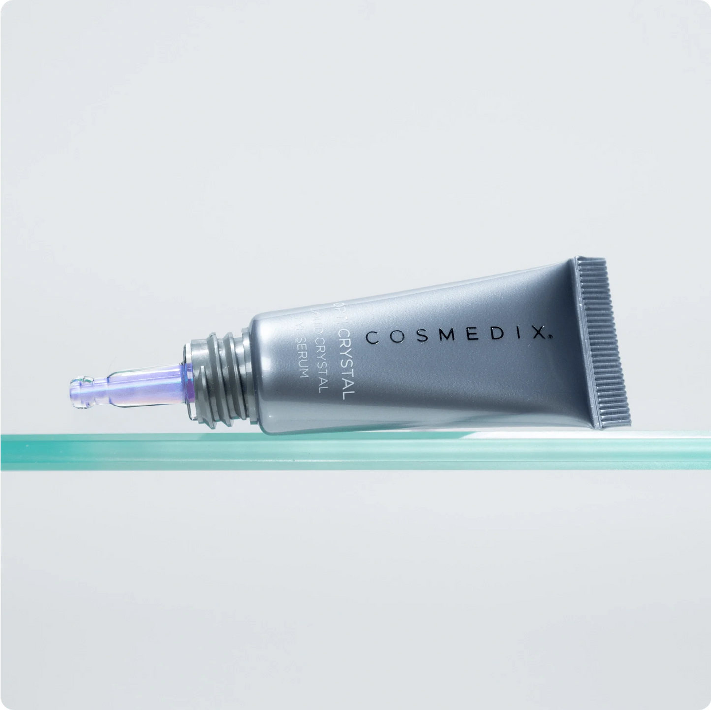 Cosmedix Opti Crystal Liquid Crystal Eye Serum with Spin Trap and copper gluconate for firmer, smoother-looking under-eyes.
