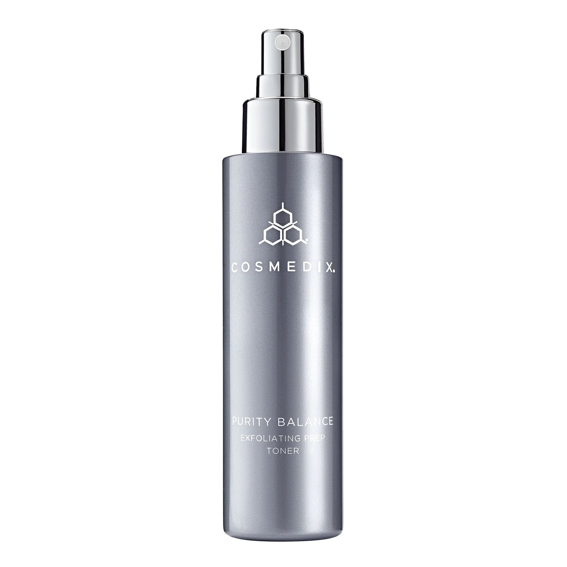 Cosmedix Purity Balance Exfoliating Prep Toner 150ml, pore-refining toner with salicylic acid and lactic acid for oily and blemish-prone skin.
