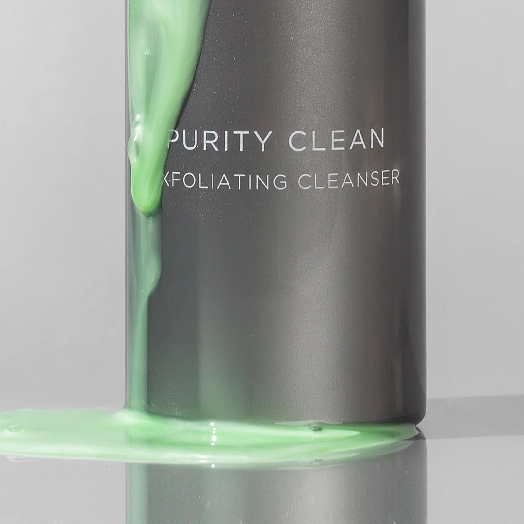Cosmedix Purity Clean Exfoliating Cleanser foaming exfoliating cleanser with lactic acid and tea tree oil for smoother, clearer-looking skin.