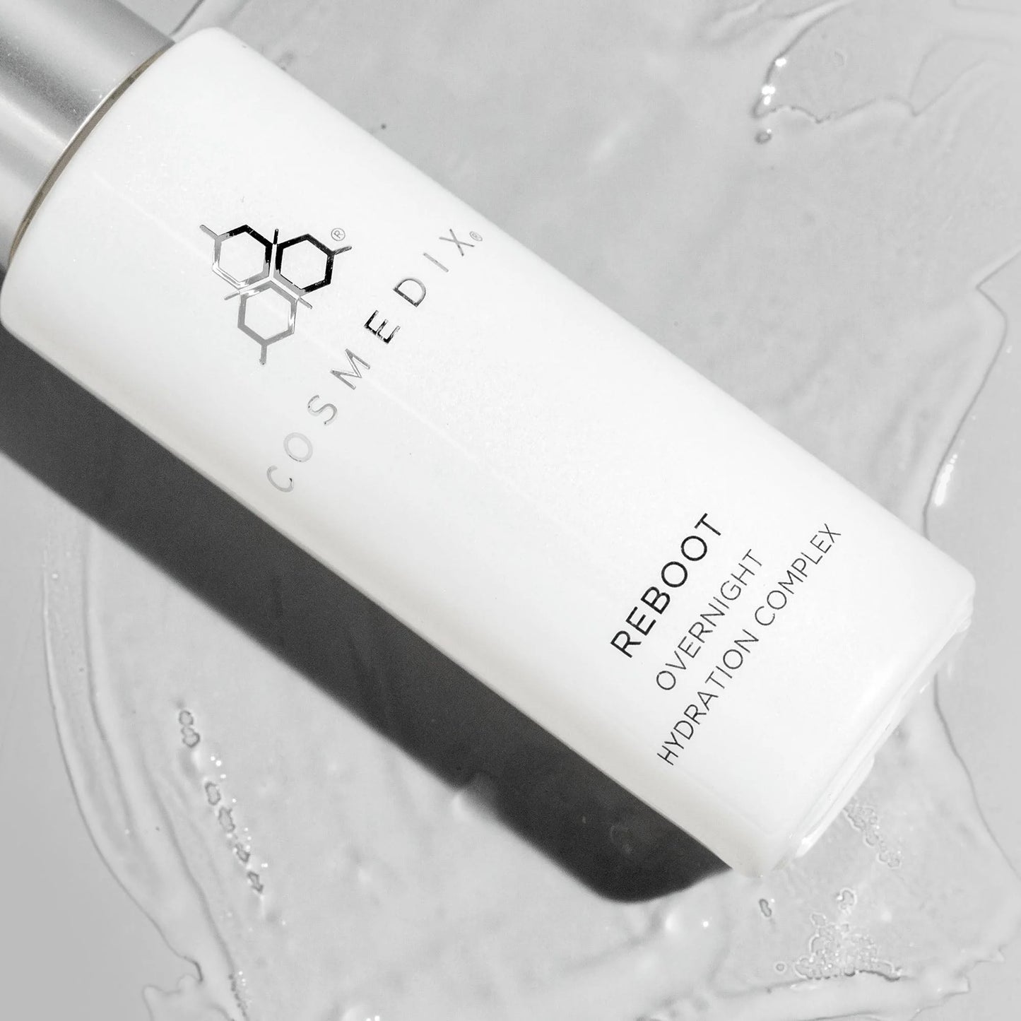 Cosmedix Reboot Overnight Hydration Complex overnight serum for replenishing dry, moisture-depleted skin.