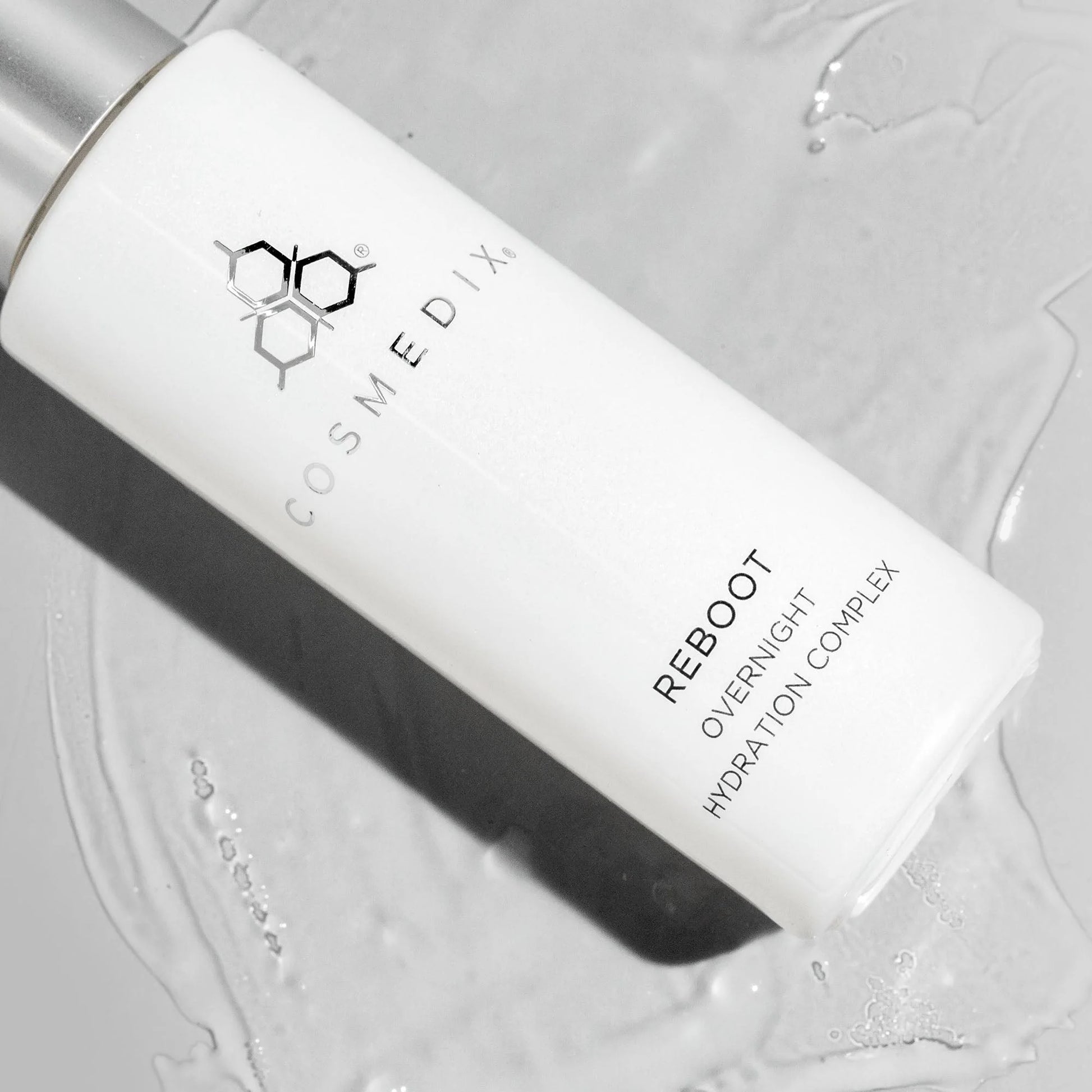 Cosmedix Reboot Overnight Hydration Complex overnight serum for replenishing dry, moisture-depleted skin.