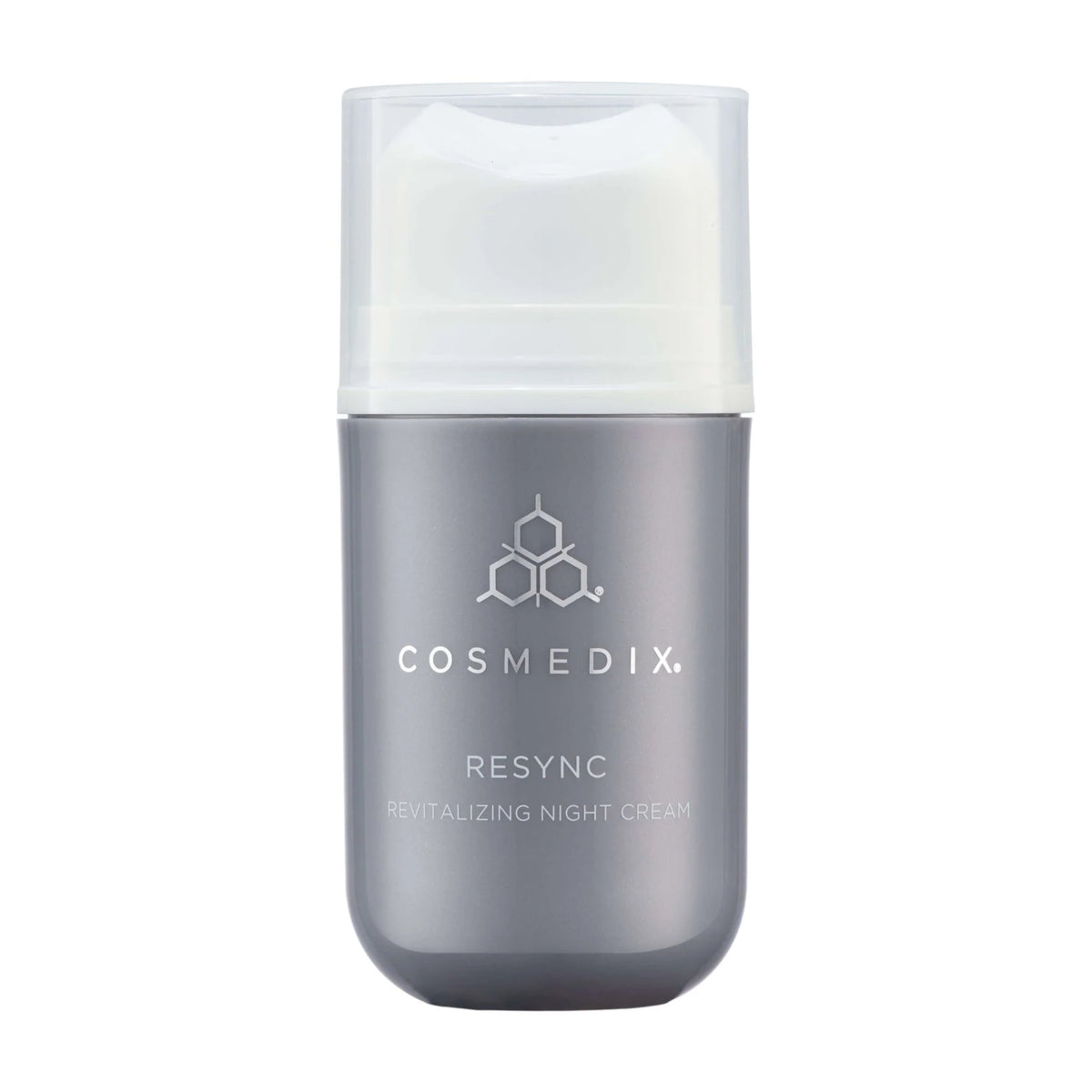 Cosmedix Resync Revitalising Night Cream for overnight hydration, dullness and environmentally stressed skin.