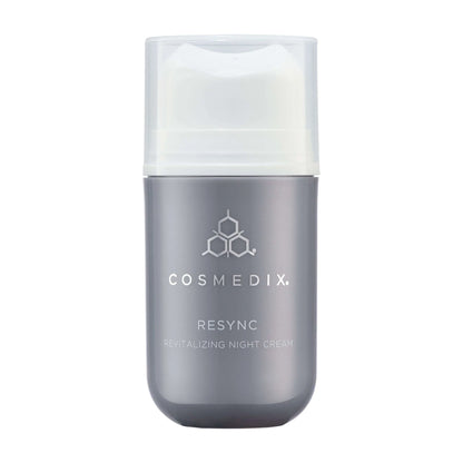 Cosmedix Resync Revitalising Night Cream for overnight hydration, dullness and environmentally stressed skin.