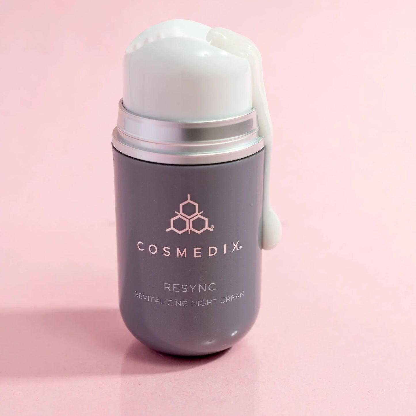 Cosmedix Resync Revitalising Night Cream overnight moisturiser supporting hydration and visible skin recovery.