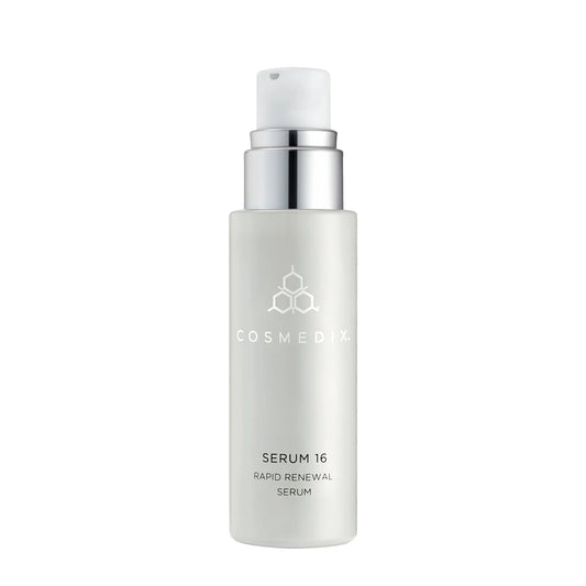 Cosmedix Serum 16 Rapid Renewal Serum retinol night serum for fine lines, uneven skin tone, dull skin and skin renewal.