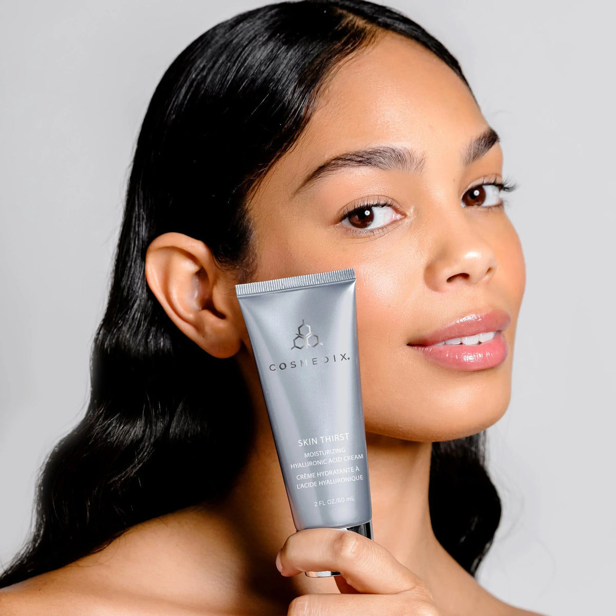 Cosmedix Skin Thirst Moisturising Hyaluronic Acid Cream for balanced hydration without heaviness or excess shine.