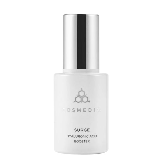 Cosmedix Surge Hyaluronic Acid Booster for dehydrated skin, fine lines and improved moisture retention.