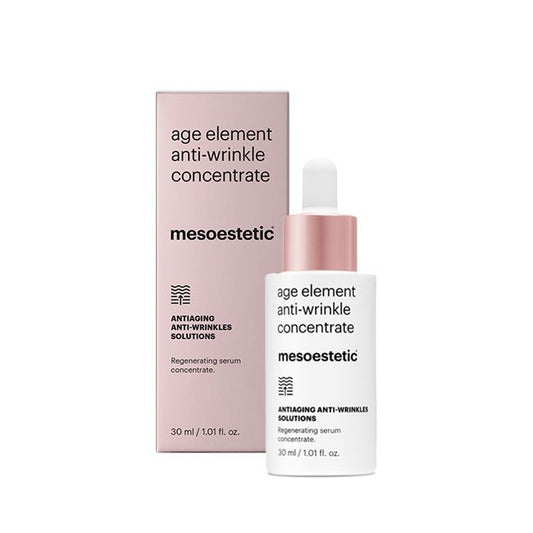Mesoestetic Age Element Anti-Wrinkle Concentrate is a peptide-rich anti ageing serum designed to smooth fine lines and improve skin firmness.